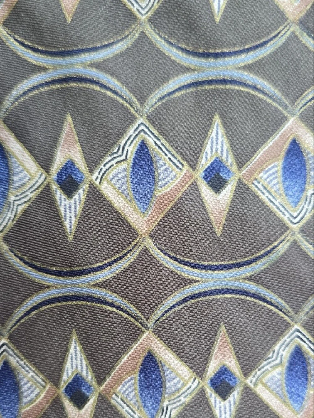 Classic Blue Geometric Men's Tie